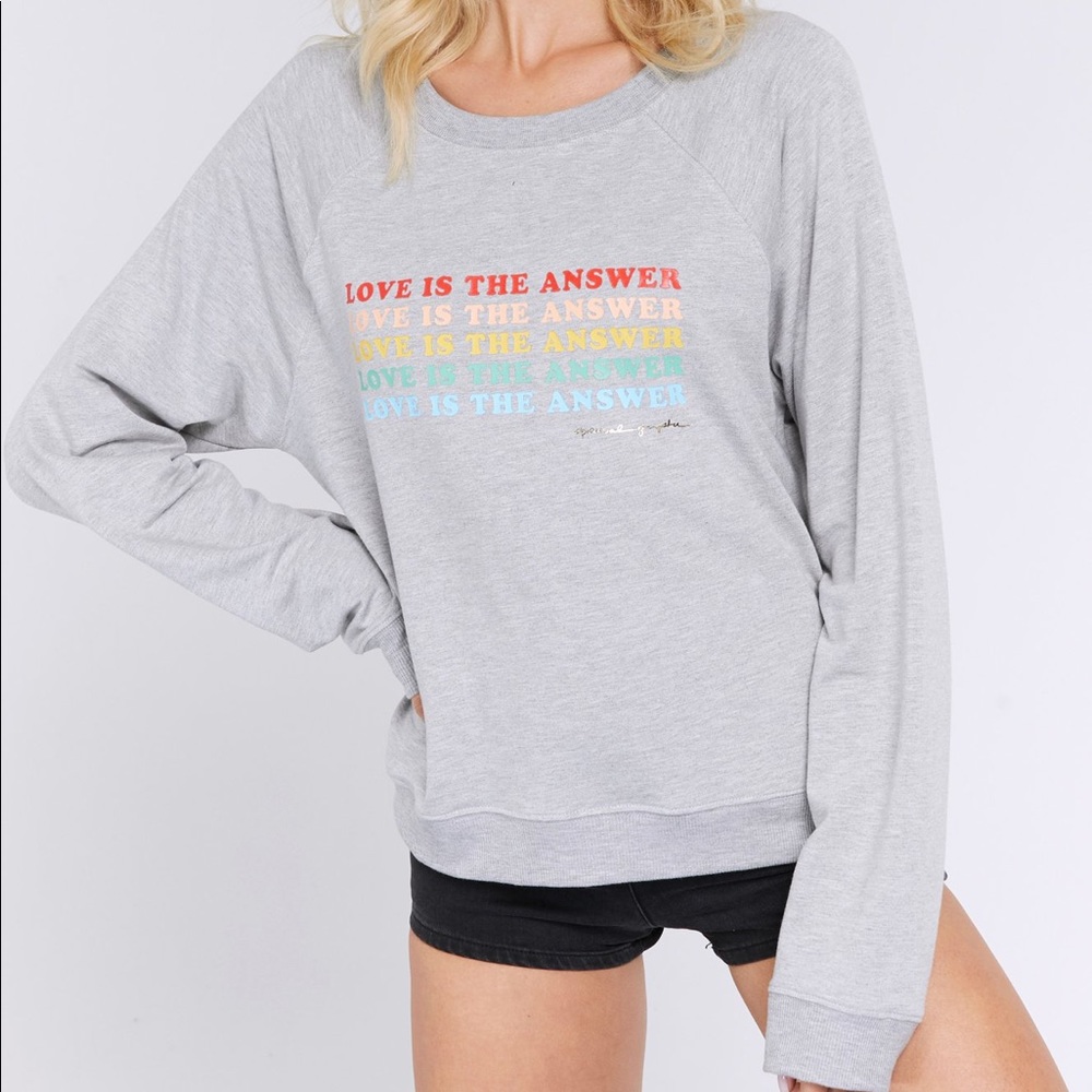 Spiritual gangster love is the answer sweatshirt